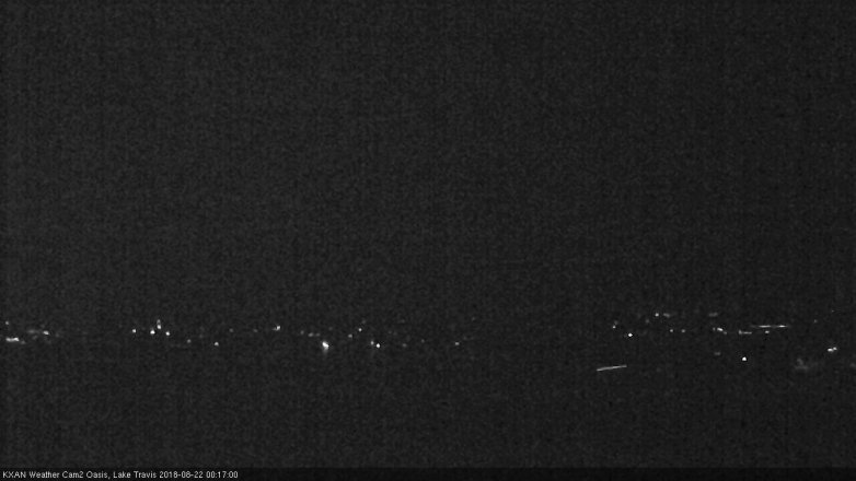 Lake Travis webcam, August 21, 2018 11:20 PM CT