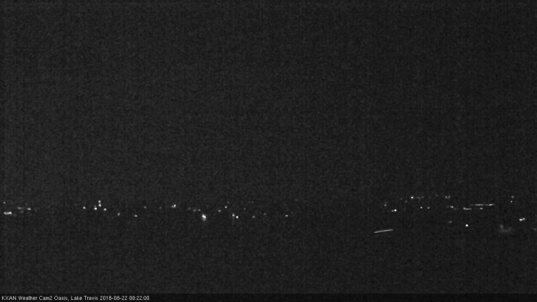 Lake Travis webcam, August 21, 2018 11:25 PM CT