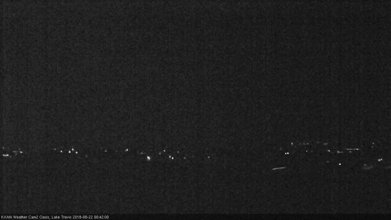 Lake Travis webcam, August 21, 2018 11:45 PM CT