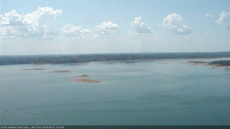 Lake Travis webcam, August 22, 2018 2:20 PM CT