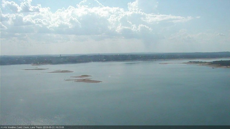 Lake Travis webcam, August 22, 2018 3:25 PM CT