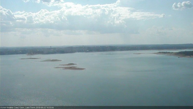 Lake Travis webcam, August 22, 2018 3:35 PM CT