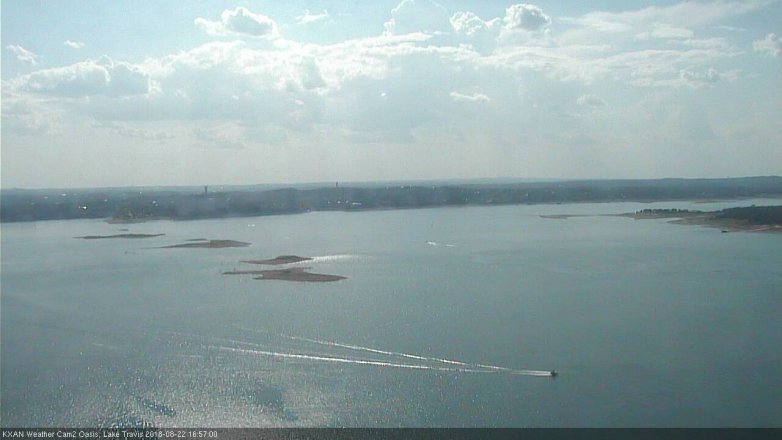 Lake Travis webcam, August 22, 2018 4:00 PM CT