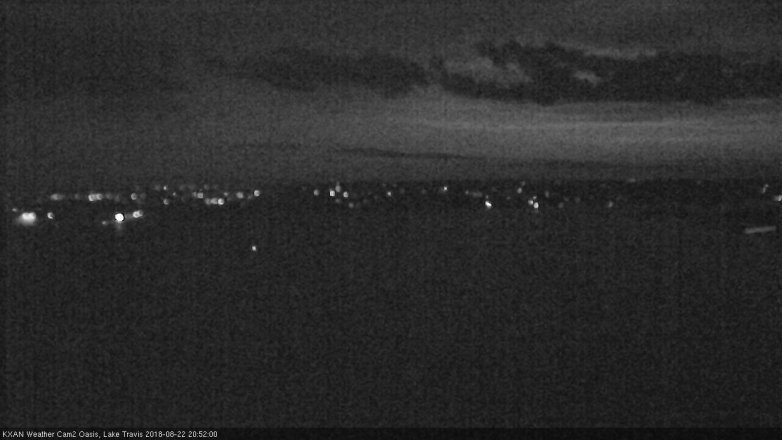 Lake Travis webcam, August 22, 2018 7:55 PM CT