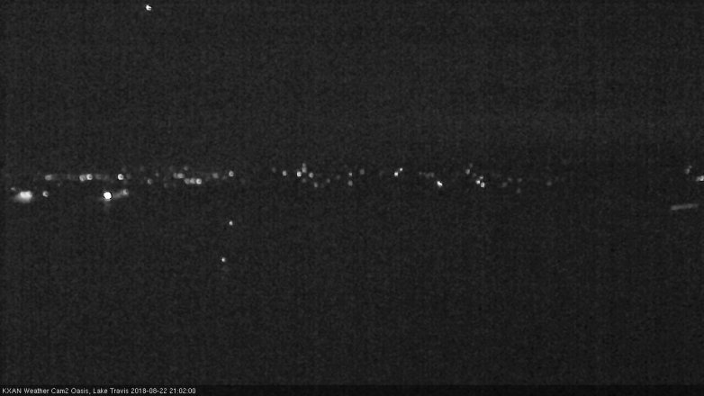 Lake Travis webcam, August 22, 2018 8:05 PM CT
