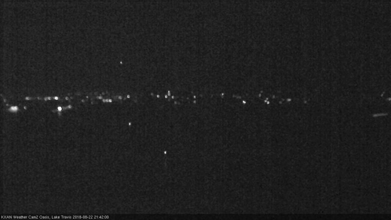 Lake Travis webcam, August 22, 2018 8:45 PM CT