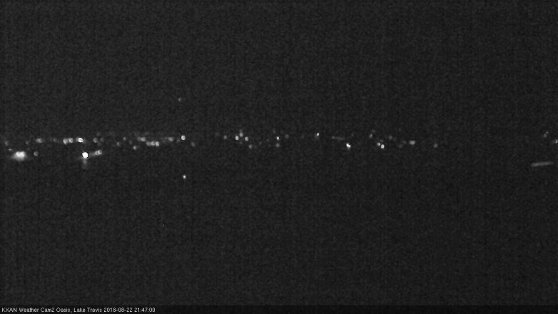 Lake Travis webcam, August 22, 2018 8:50 PM CT