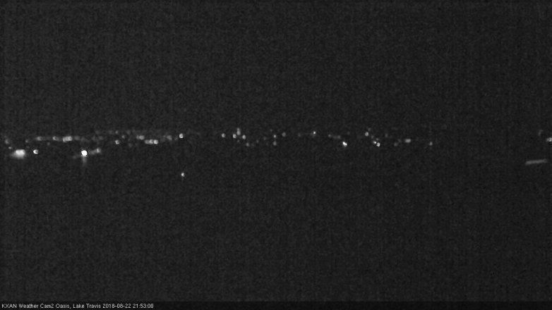 Lake Travis webcam, August 22, 2018 8:55 PM CT
