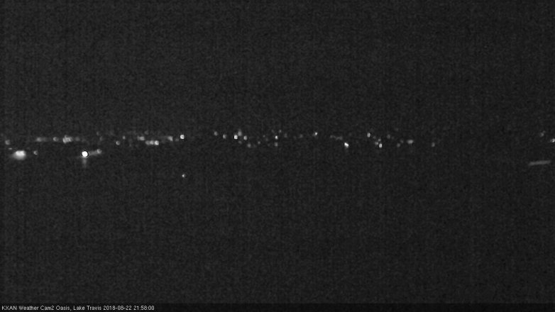 Lake Travis webcam, August 22, 2018 9:00 PM CT