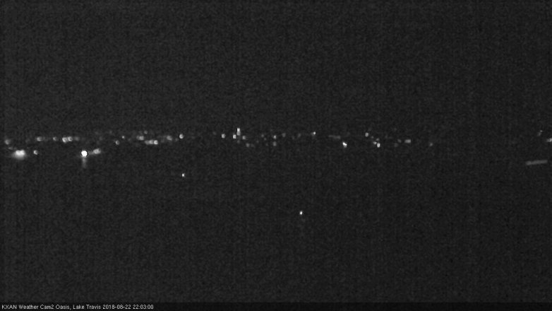 Lake Travis webcam, August 22, 2018 9:05 PM CT