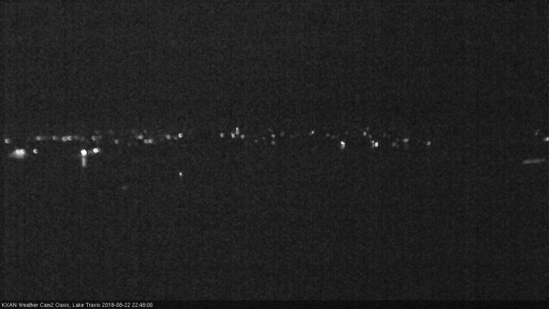Lake Travis webcam, August 22, 2018 9:50 PM CT