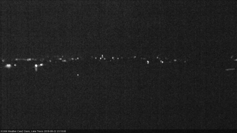 Lake Travis webcam, August 22, 2018 10:20 PM CT