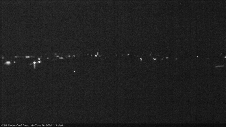 Lake Travis webcam, August 22, 2018 10:35 PM CT
