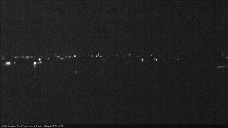 Lake Travis webcam, August 22, 2018 10:50 PM CT