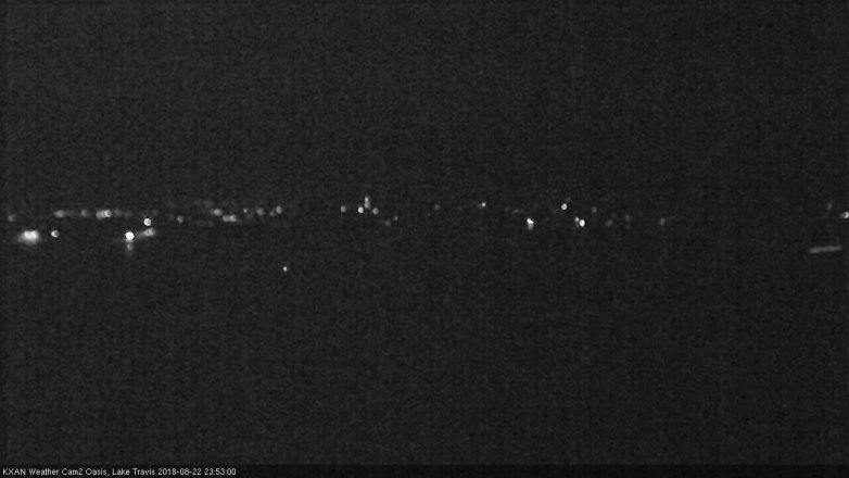 Lake Travis webcam, August 22, 2018 10:55 PM CT