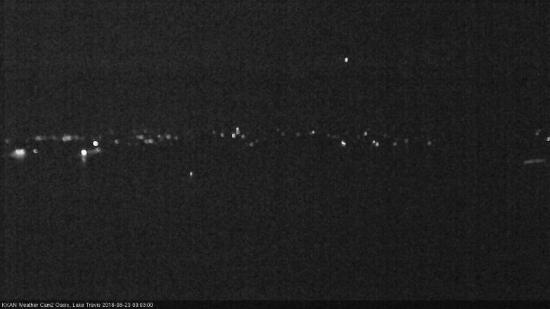 Lake Travis webcam, August 22, 2018 11:05 PM CT
