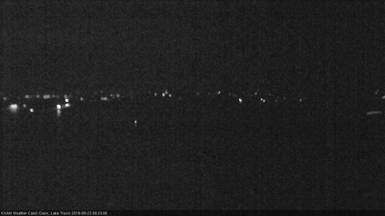 Lake Travis webcam, August 22, 2018 11:25 PM CT