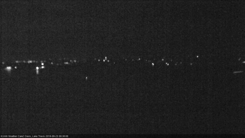 Lake Travis webcam, August 22, 2018 11:40 PM CT