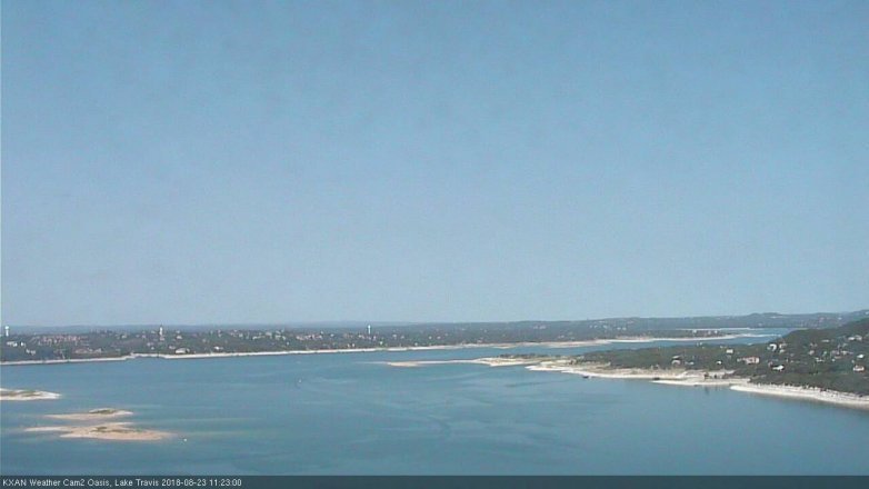 Lake Travis webcam, August 23, 2018 10:25 AM CT
