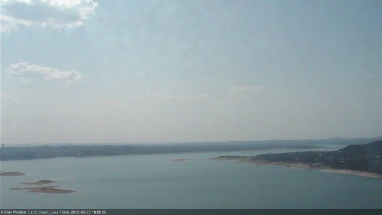 Lake Travis webcam, August 23, 2018 3:10 PM CT