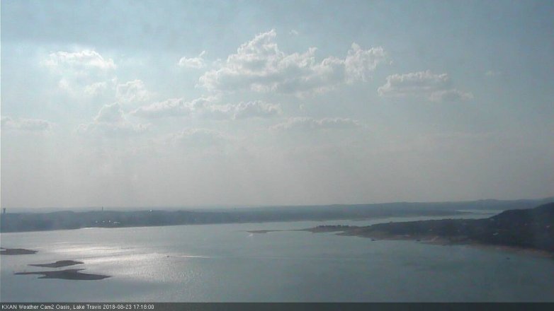 Lake Travis webcam, August 23, 2018 4:20 PM CT