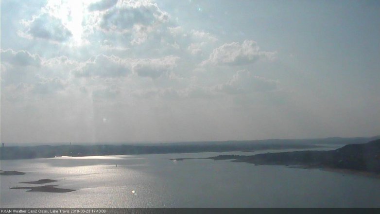 Lake Travis webcam, August 23, 2018 4:45 PM CT