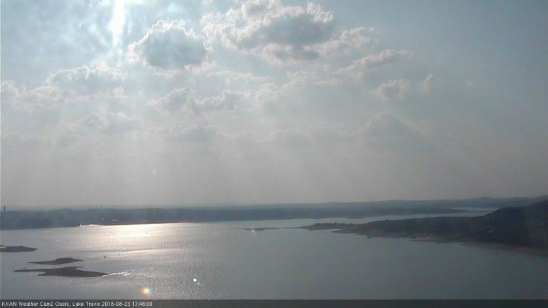 Lake Travis webcam, August 23, 2018 4:50 PM CT