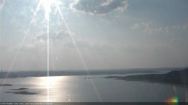 Lake Travis webcam, August 23, 2018 5:05 PM CT