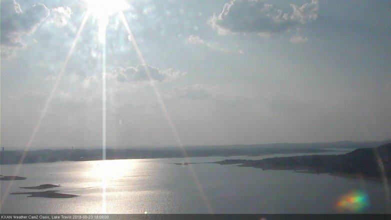 Lake Travis webcam, August 23, 2018 5:10 PM CT
