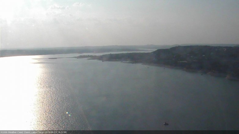 Lake Travis webcam, August 23, 2018 5:25 PM CT