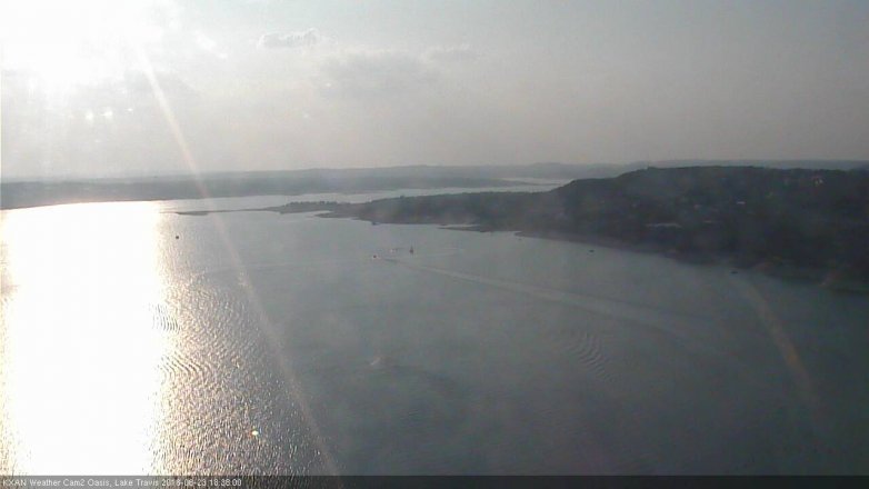 Lake Travis webcam, August 23, 2018 5:40 PM CT