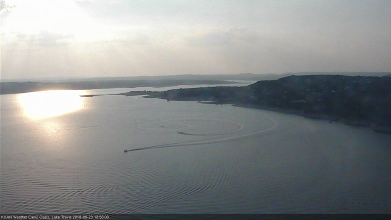 Lake Travis webcam, August 23, 2018 6:00 PM CT