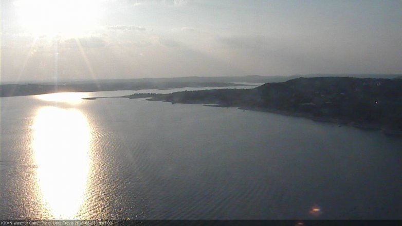 Lake Travis webcam, August 23, 2018 6:10 PM CT