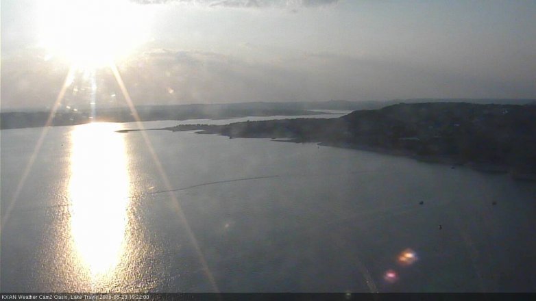 Lake Travis webcam, August 23, 2018 6:25 PM CT