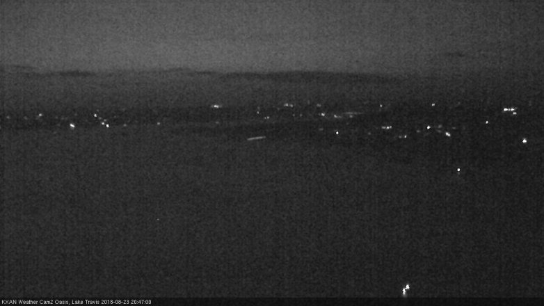 Lake Travis webcam, August 23, 2018 7:50 PM CT