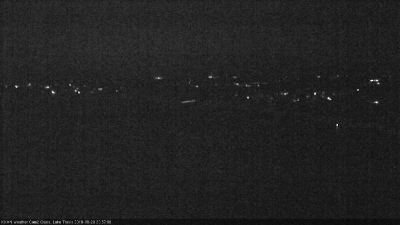Lake Travis webcam, August 23, 2018 8:00 PM CT
