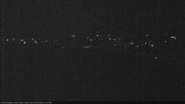 Lake Travis webcam, August 23, 2018 8:30 PM CT