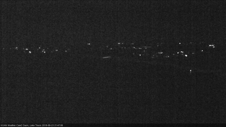 Lake Travis webcam, August 23, 2018 8:50 PM CT