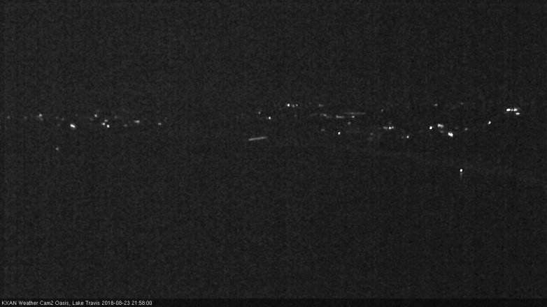 Lake Travis webcam, August 23, 2018 9:00 PM CT