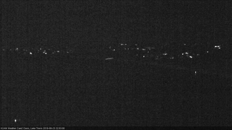 Lake Travis webcam, August 23, 2018 9:05 PM CT