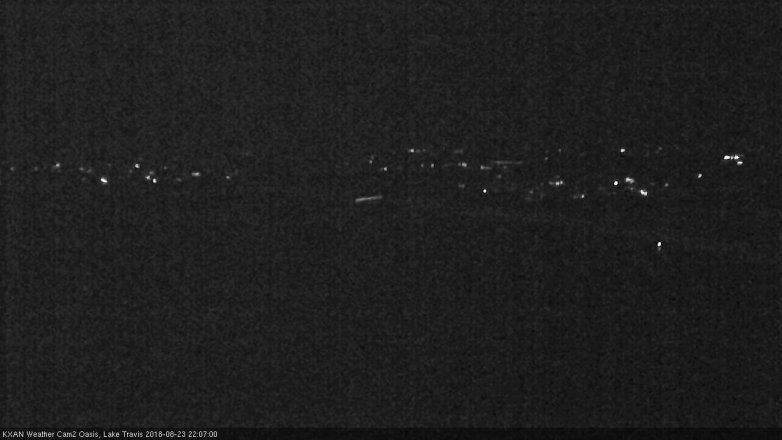 Lake Travis webcam, August 23, 2018 9:10 PM CT