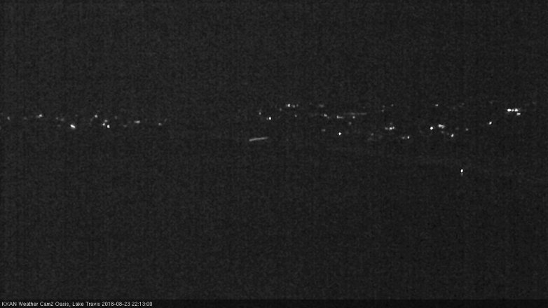 Lake Travis webcam, August 23, 2018 9:15 PM CT