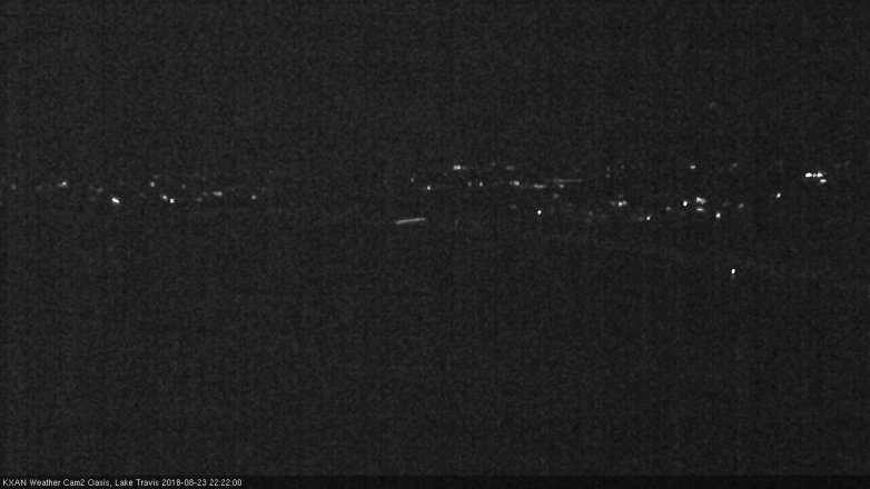 Lake Travis webcam, August 23, 2018 9:25 PM CT