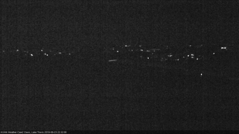 Lake Travis webcam, August 23, 2018 9:35 PM CT