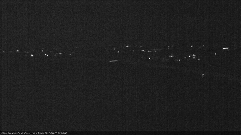 Lake Travis webcam, August 23, 2018 9:40 PM CT