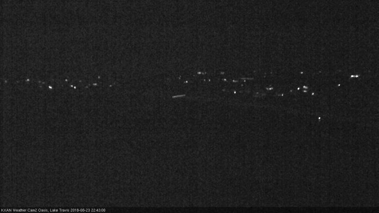Lake Travis webcam, August 23, 2018 9:45 PM CT