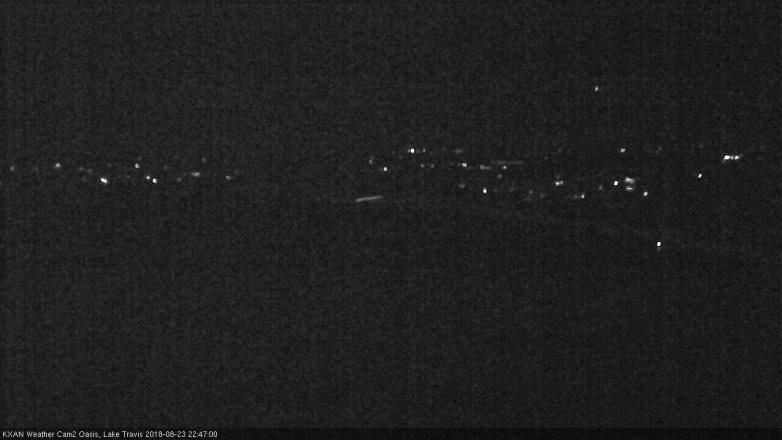 Lake Travis webcam, August 23, 2018 9:50 PM CT