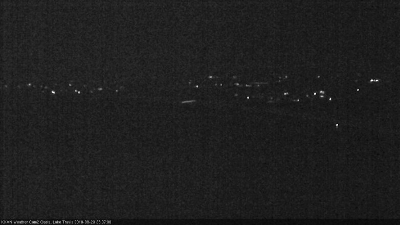 Lake Travis webcam, August 23, 2018 10:10 PM CT
