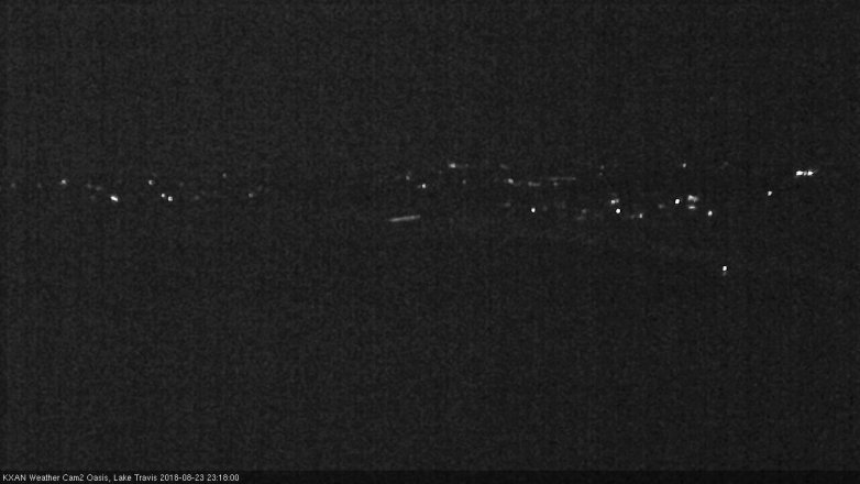Lake Travis webcam, August 23, 2018 10:20 PM CT