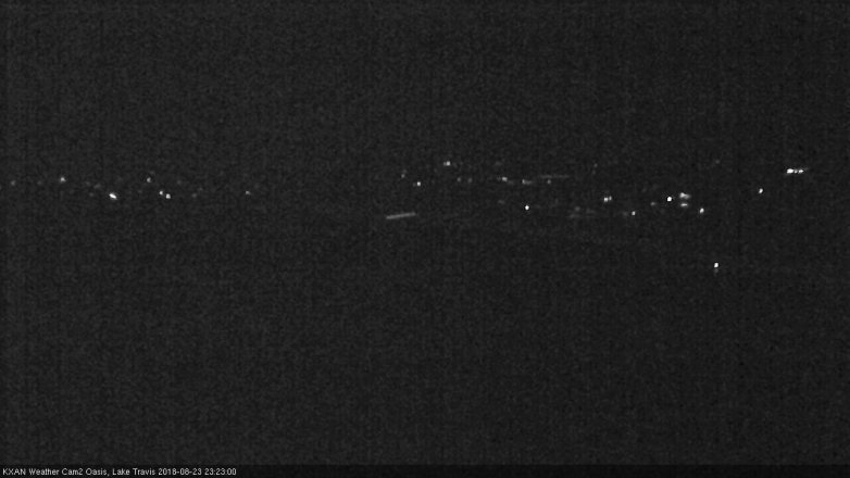 Lake Travis webcam, August 23, 2018 10:25 PM CT